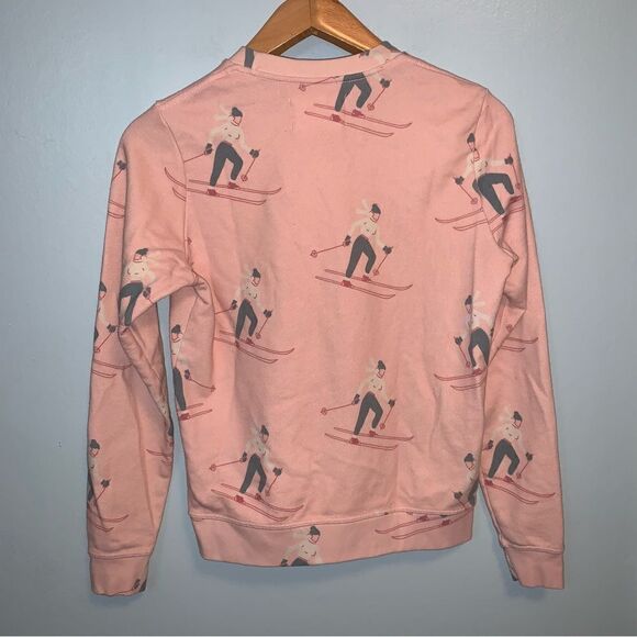 Sol Angeles x Anthropologie Pink Freestyle Ski Sweater Small - Picture 4 of 6